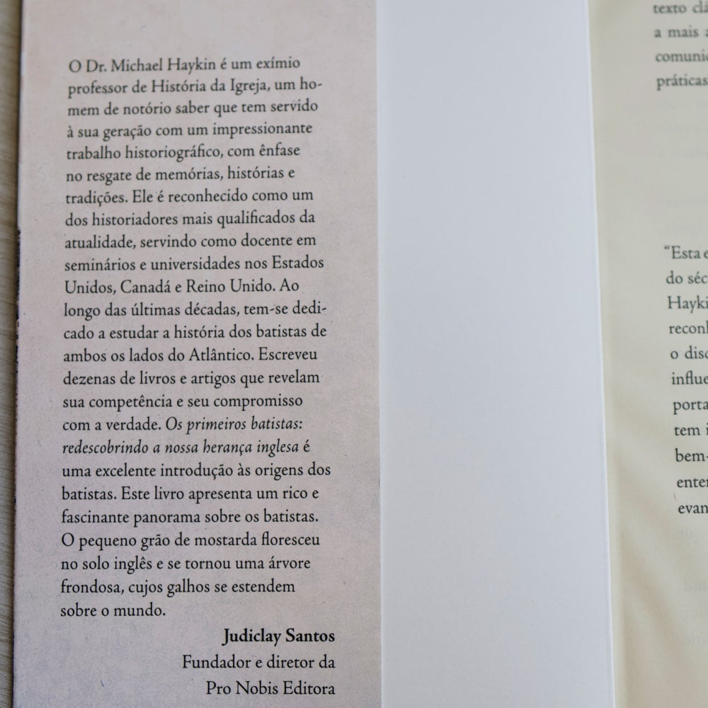 Os Primeiros Batistas | Michael Haykin