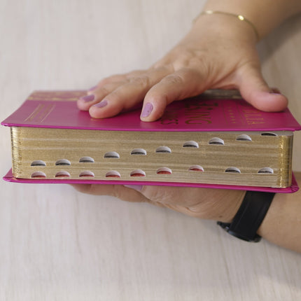 Bíblia King James Atualizada | Letra Jumbo | Capa Arabesco Pink