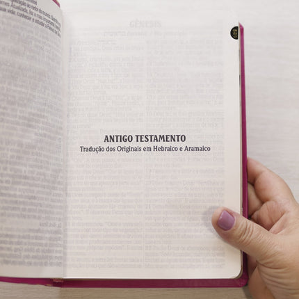 Bíblia King James Atualizada | Letra Jumbo | Capa Arabesco Pink