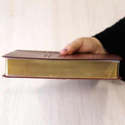 Bíblia Sagrada Harpa Celestial 774 | ERC | Letra Extra Gigante | Capa Marrom Escuro