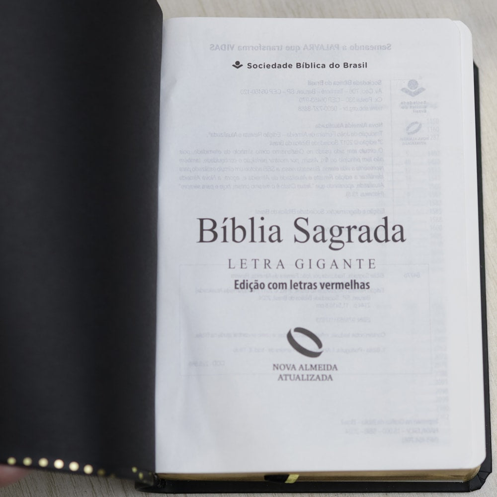Bíblia Sagrada | NAA | Letra Gigante | Preta