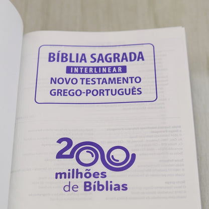 Bíblia Sagrada Interlinear Novo Testamento | Grego-Português