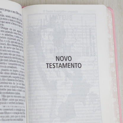 Bíblia Sagrada | NAA | Letra Gigante | Rosa