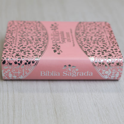 Bíblia Sagrada | NAA | Letra Gigante | Rosa