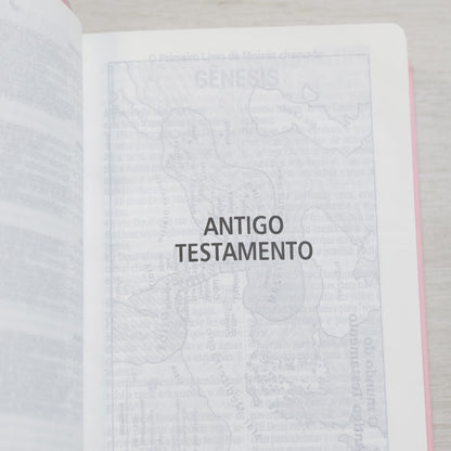 Bíblia Sagrada | NAA | Letra Gigante | Rosa