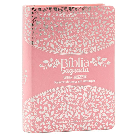 Bíblia Sagrada | ARC | Letra Gigante | Rosa