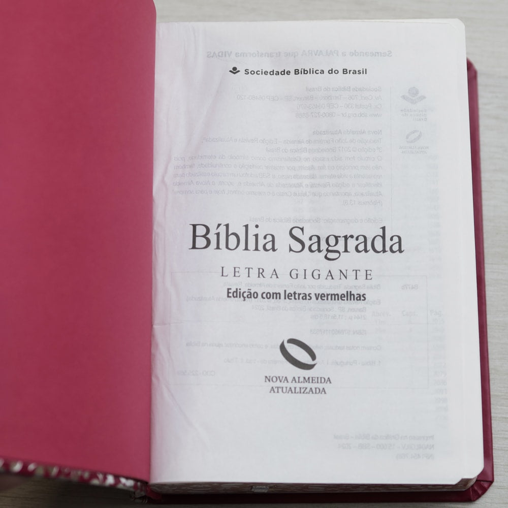 Bíblia Sagrada | NAA |  Letra Gigante | Pink