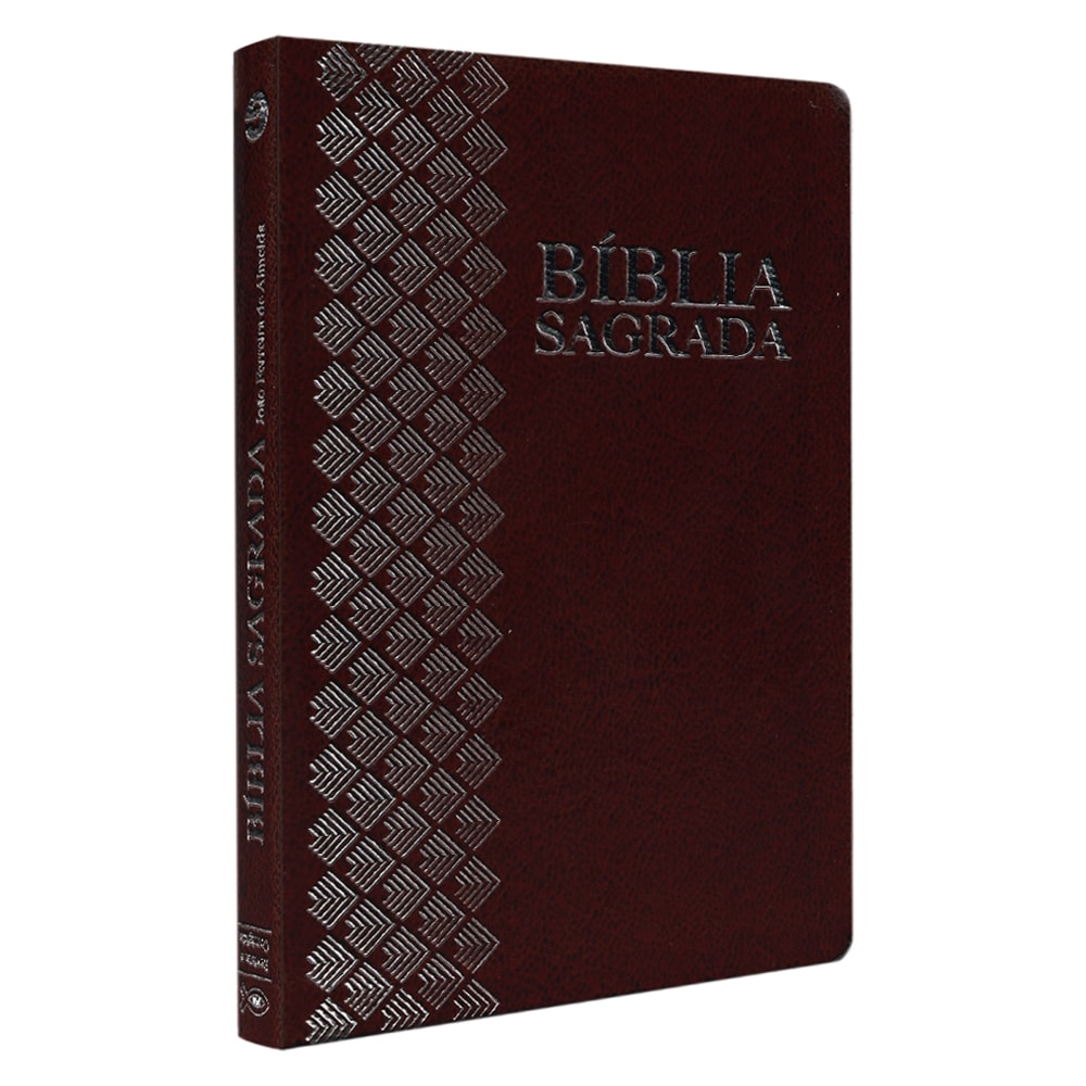 Bíblia Sagrada | ARC | Letra Normal | Capa Luxo Vinho Escuro