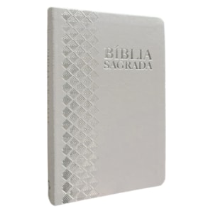 Bíblia Sagrada | ARC | Letra Normal | Capa Luxo Prata Perolado