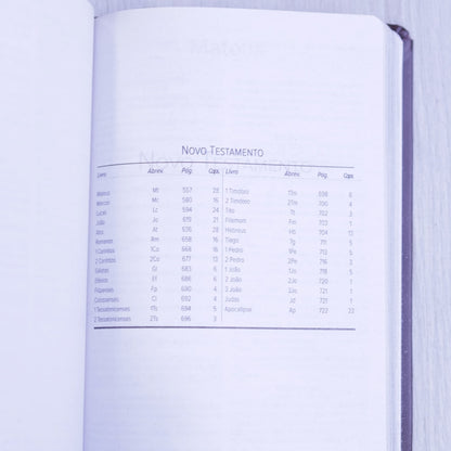 Bíblia Sagrada | ARC | Letra Normal | Capa Luxo Vinho Perolado