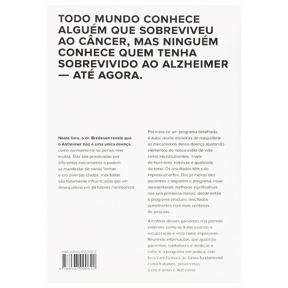 O Fim do Alzheimer | Dale E Bredesen