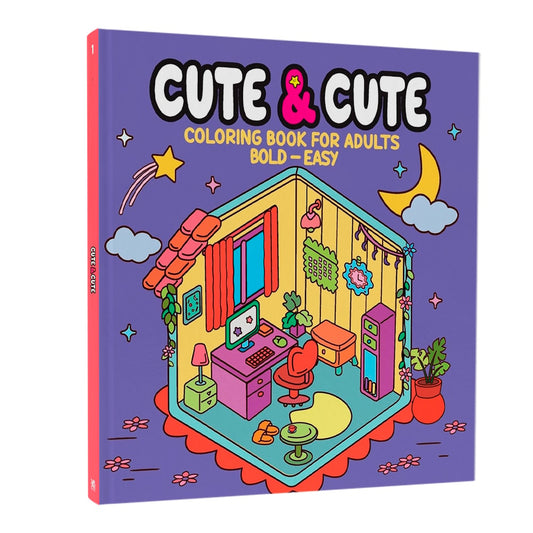 Cute & Comfy | Coloring Book for Adults 01 | Bold-Easy