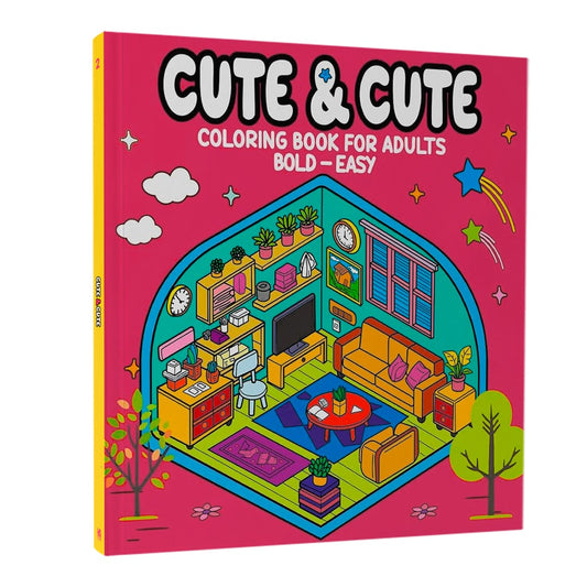 Cute & Comfy | Coloring Book for Adults 02 | Bold-Easy