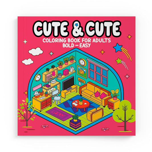 Cute & Comfy | Coloring Book for Adults 02 | Bold-Easy