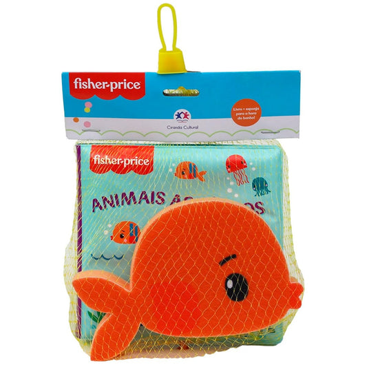 Fisher-Price | Livro e Esponja de Banho
