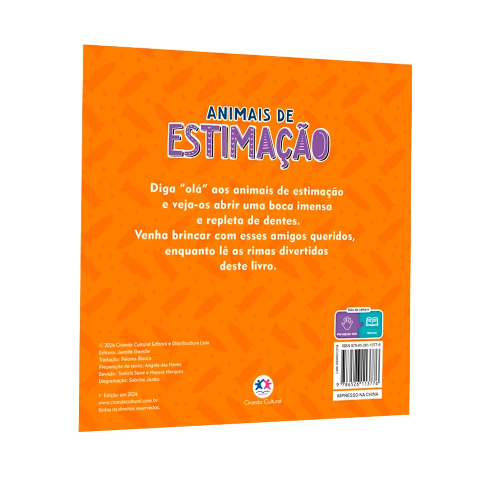 Livro Toque Sinta e Sorria | Animais de Estimação | Ciranda Cultural