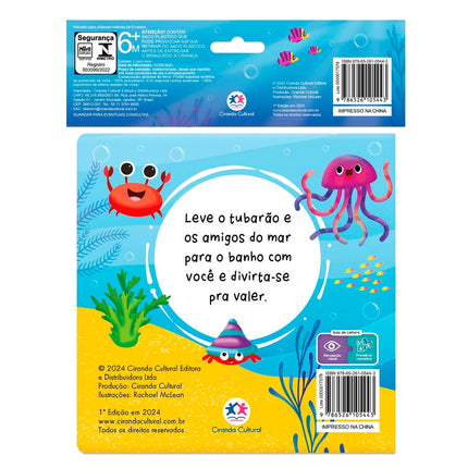 Livro de Banho Tubarão e Seus Amigos