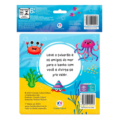 Livro de Banho Tubarão e Seus Amigos