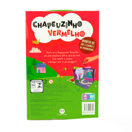 Livro Com Cenário Chapeuzinho Vermelho | Com 4 Personagens