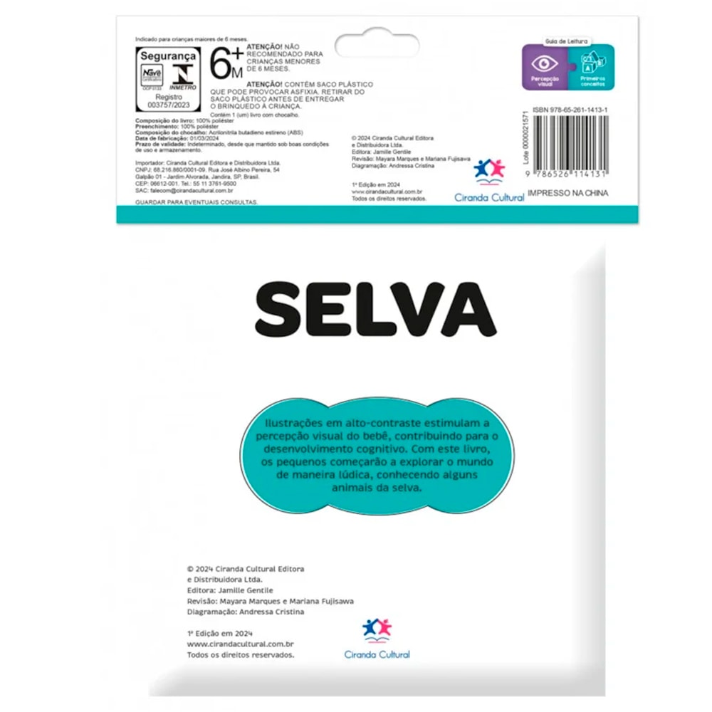 Selva | Livro de Pano | Chocalho