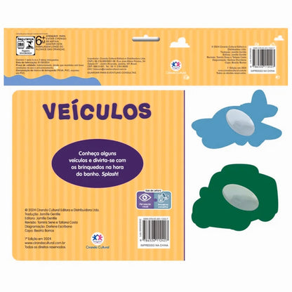 Veículos | Livro de Banho | Com 2 Brinquedos