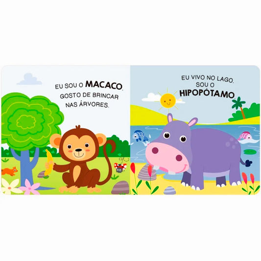 Animais da Selva | Livro de Banho | Com 2 Brinquedos