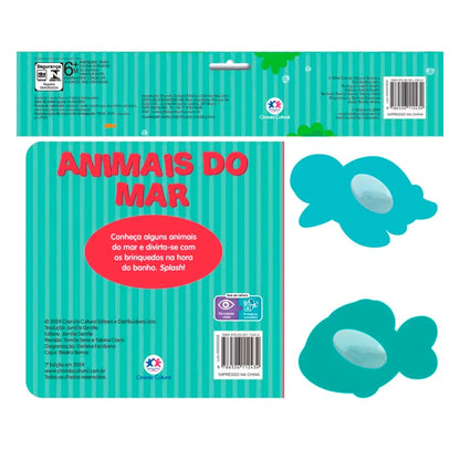 Animais do Mar | Livro Banho | Com 2 Brinquedos