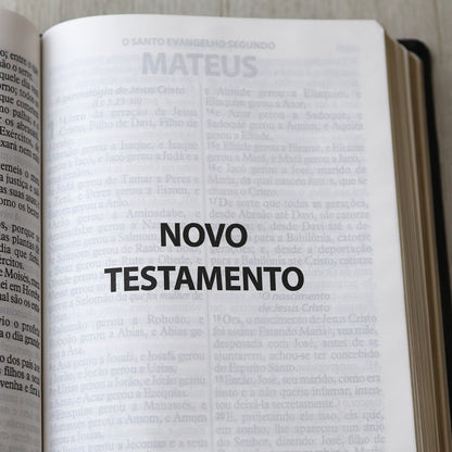 Bíblia Sagrada com Harpa Cristã | ARC | Letra Gigante | Capa Luxo Floral Preta