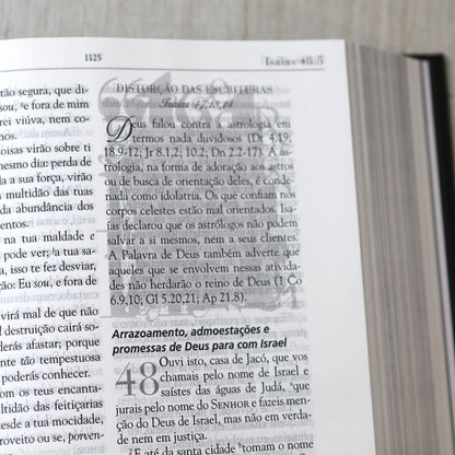 Bíblia de Estudo em Defesa da Fé | ARC | Capa Dura Preta