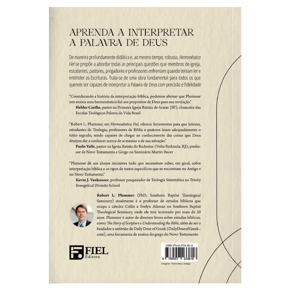 Hermenêutica Fiel | Robert L Plummer