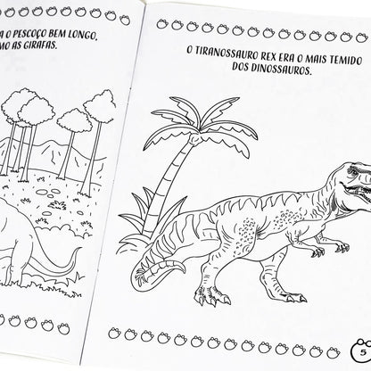Dinossauros | Colorindo Com Lápis Arco-Íris