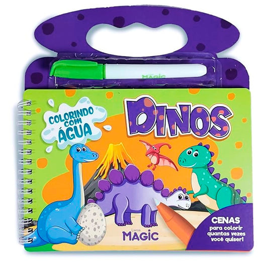 Dinos | Aquabook | Colorindo Com Água