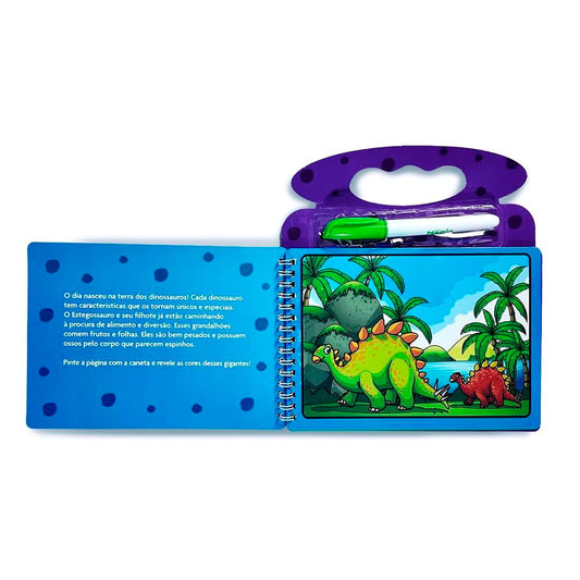 Dinos | Aquabook | Colorindo Com Água
