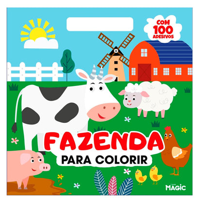 Fazenda Para Colorir | 100 Adesivos