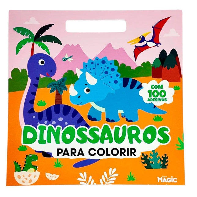 Dinossauros Para Colorir | 100 Adesivos