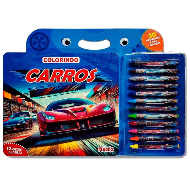 Colorindo | Carros | 12 Gizes de Cera