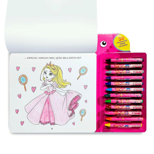 Colorindo |  Princesas | 12 Gizes de Cera