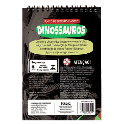 Dinossauros |  Bloco de Desenho Mágico