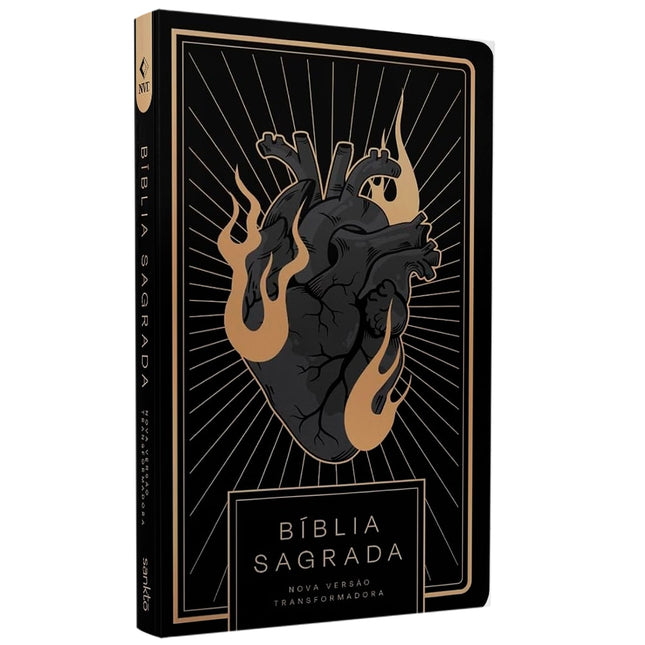 Bíblia Sagrada Coração All Black | NVT | Capa Dura