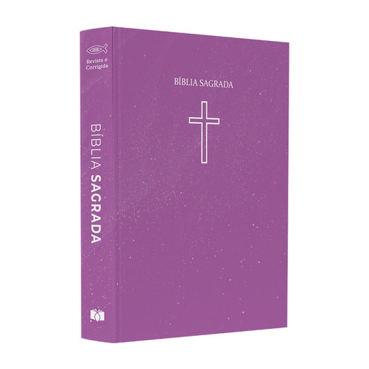 Bíblia Sagrada Média Salvos Pela Graça | ARC | Capa Brochura Rosa