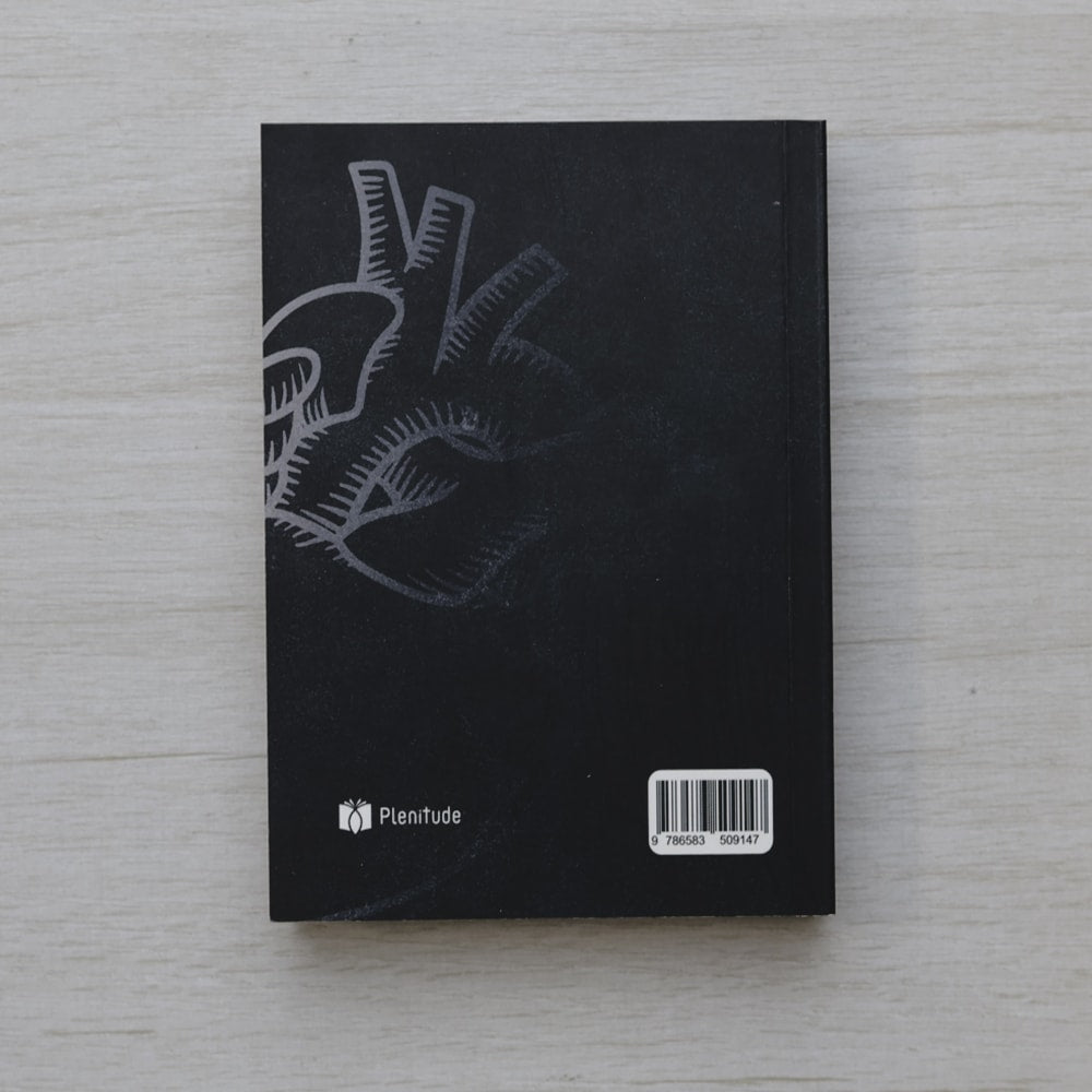 Bíblia Sagrada Média Lettering Abri meu Coração | ARC | Capa Brochura Preta