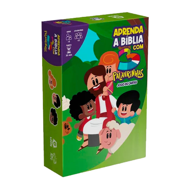 Aprenda a Bíblia Com 3 Palavrinhas | Jogo De Cartas | Livreto