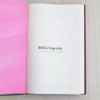 Bíblia Sagrada | NVI | Neon Rosa| Capa Dura
