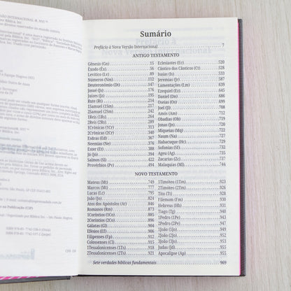Bíblia Sagrada | NVI | Neon Rosa| Capa Dura