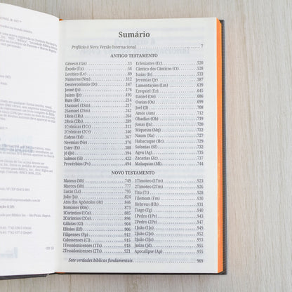 Bíblia Sagrada | NVI | Neon Laranja | Capa Dura