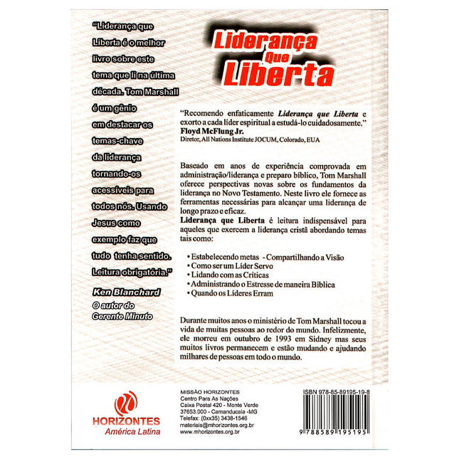 Liderança que Liberta | Tom Marchall