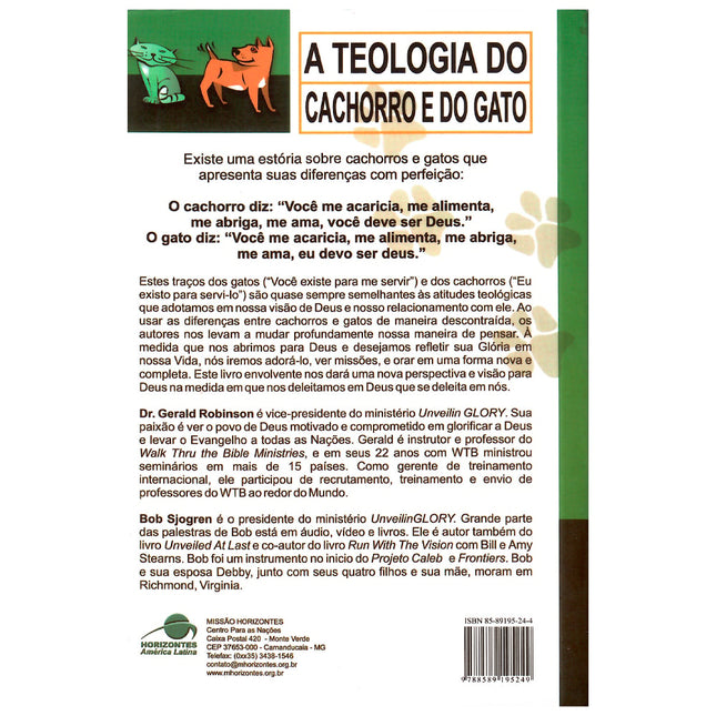 A Teologia do Cachorro e do Gato | Bob Sjogren | Gerald Robison