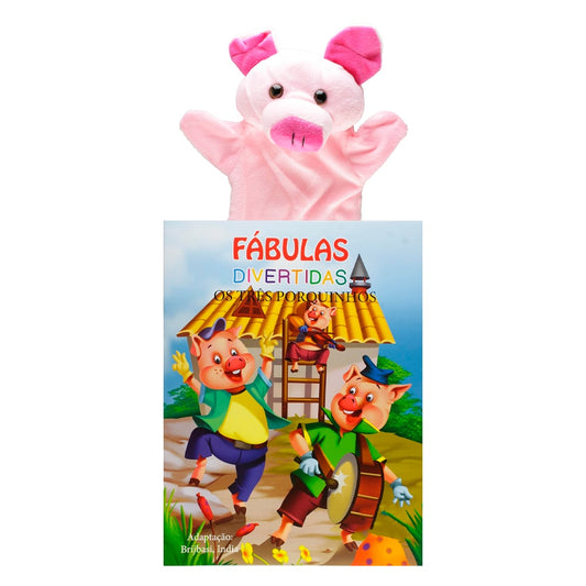 Fábulas Divertidas | Os Três Porquinhos | Com Fantoche
