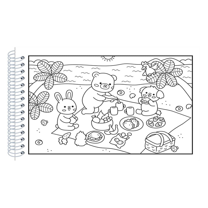 Comfy e Cozy | Livro de Colorir | Capa Dura Verde