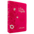 Bíblia Sagrada Letra Jumbo | ARC | Harpa Avivada e Corinhos | Capa PU Luxo Floral Pink